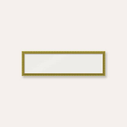 Green bobbin panoramic frame, 24" x 6", frame only