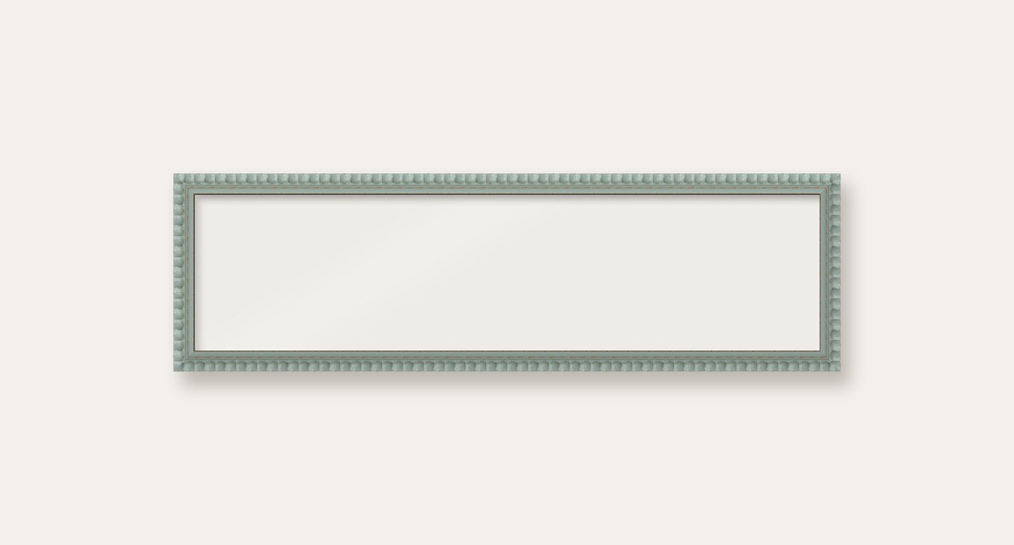 Pale Grey bobbin panoramic frame, 24" x 6", frame only