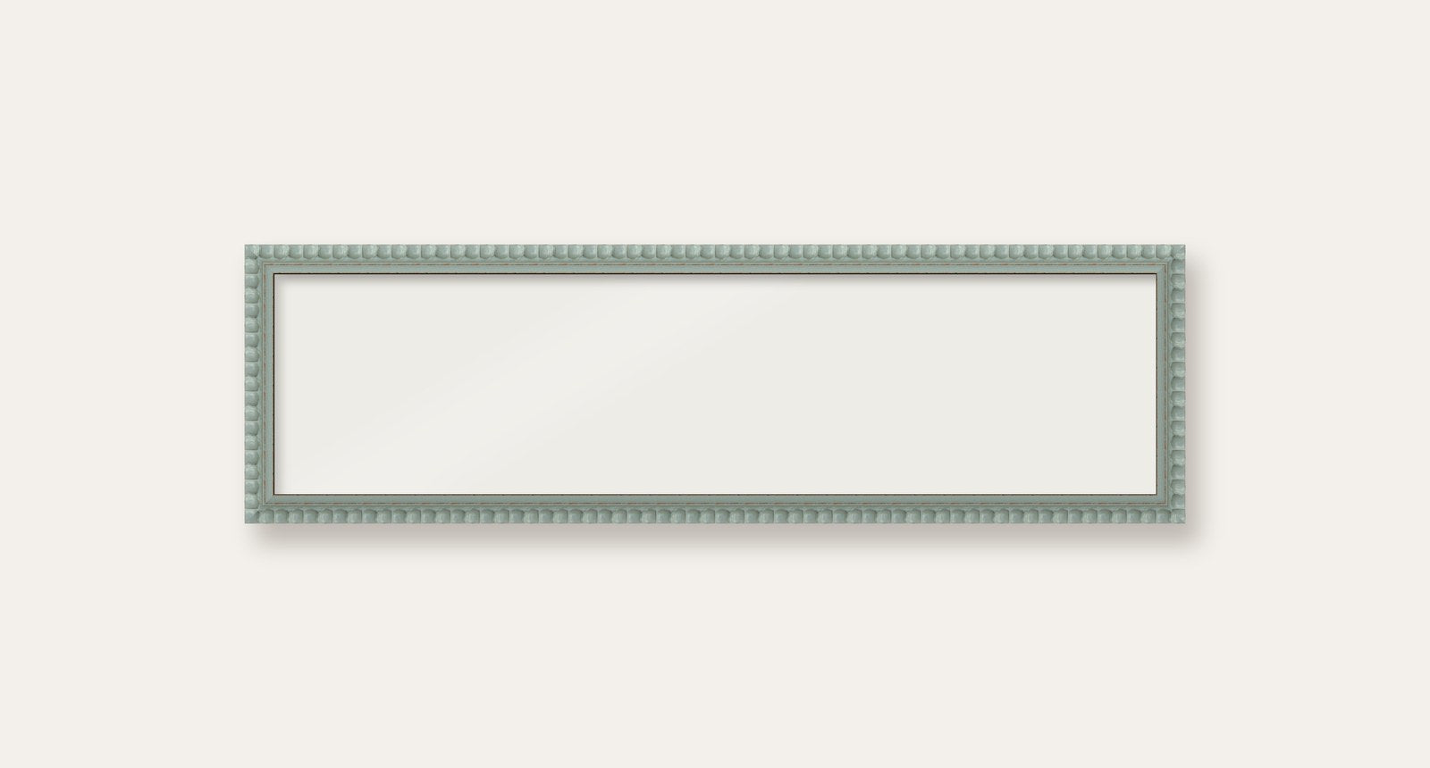 Pale Grey bobbin panoramic frame, 24" x 6", frame only