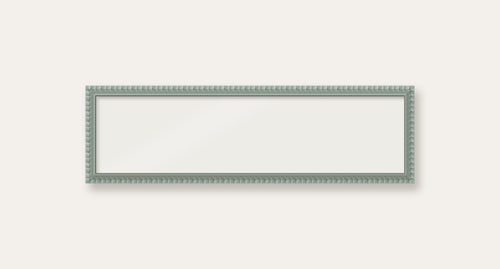 Pale Grey bobbin panoramic frame, 24" x 6", frame only