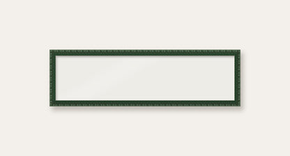 Dark Green bobbin panoramic frame, 24" x 6", frame only