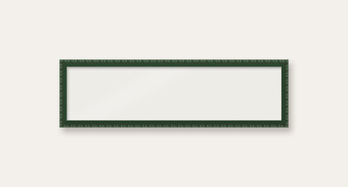 Dark Green bobbin panoramic frame, 24" x 6", frame only