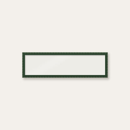 Dark Green bobbin panoramic frame, 24" x 6", frame only