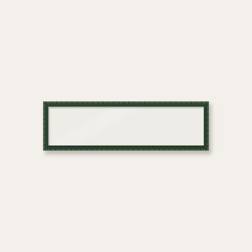 Dark Green bobbin panoramic frame, 24" x 6", frame only