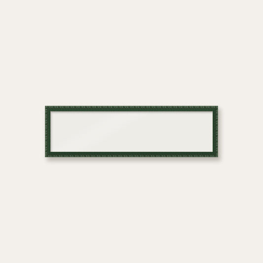 Dark Green bobbin panoramic frame, 24" x 6", frame only