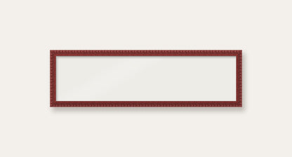 Dark Red bobbin panoramic frame, 24" x 6", frame only