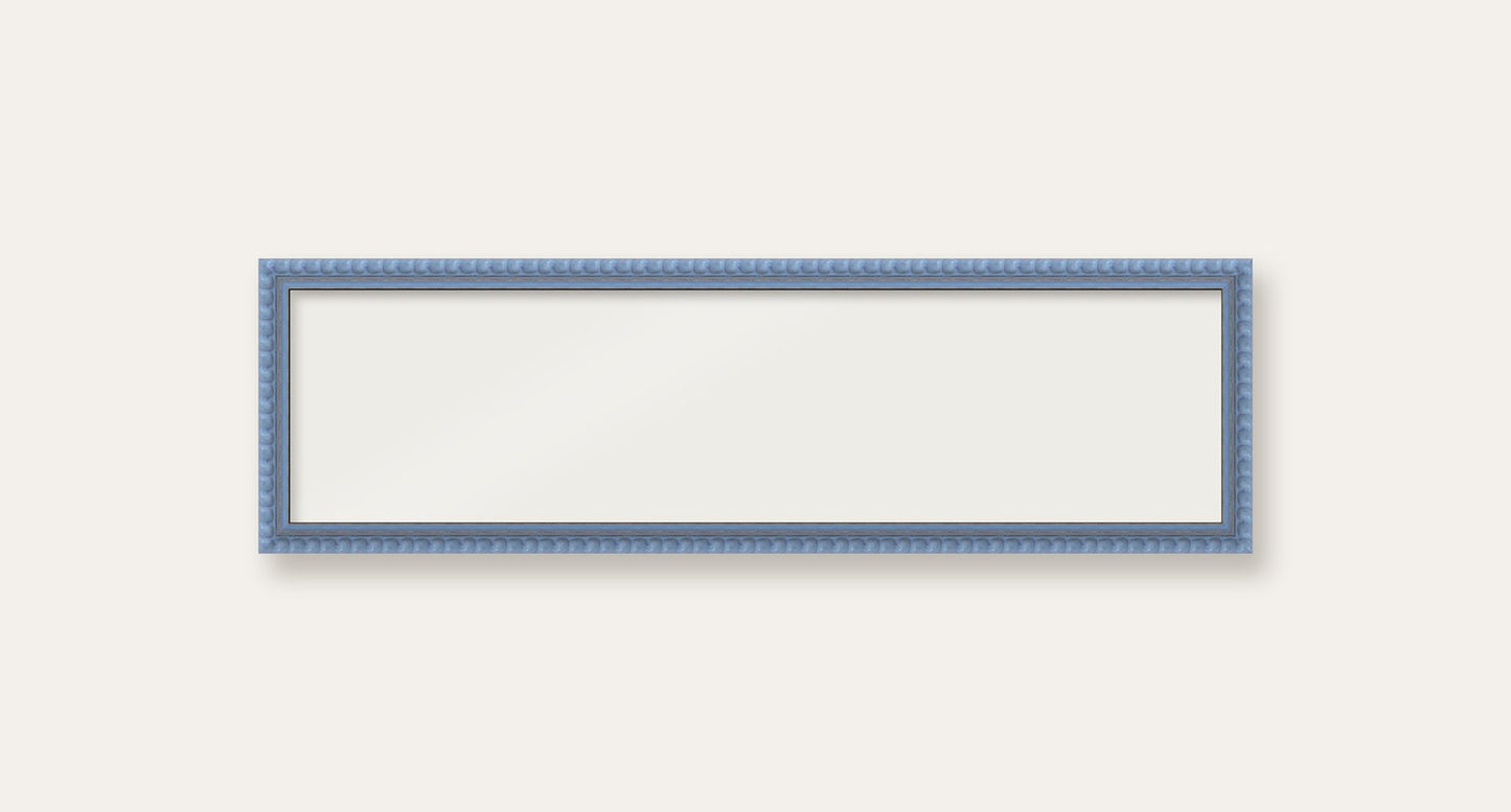 Sky Blue bobbin panoramic frame, 24" x 6", frame only