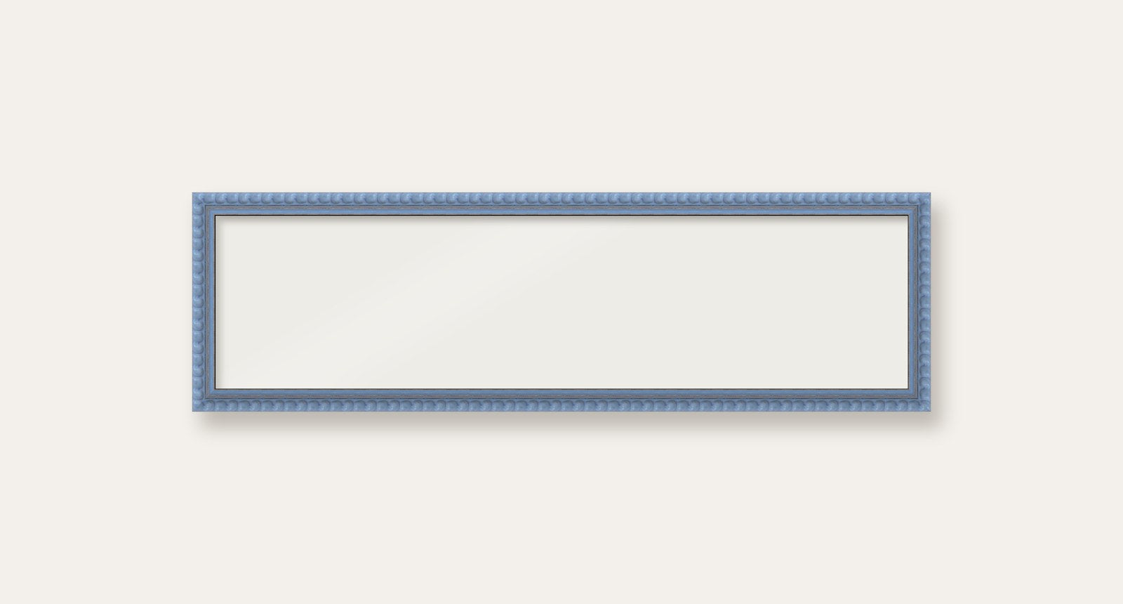 Sky Blue bobbin panoramic frame, 24" x 6", frame only
