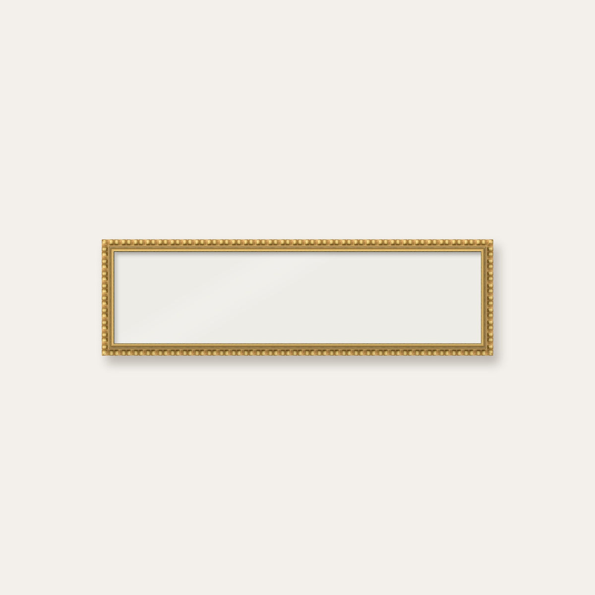 Gold bobbin panoramic frame, 24" x 6", frame only