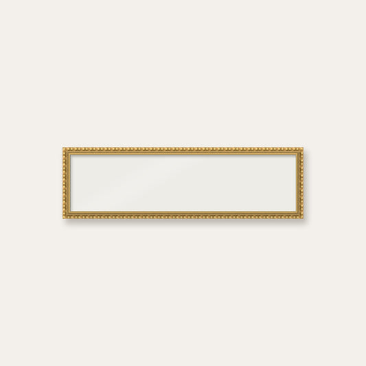 Gold bobbin panoramic frame, 24" x 6", frame only