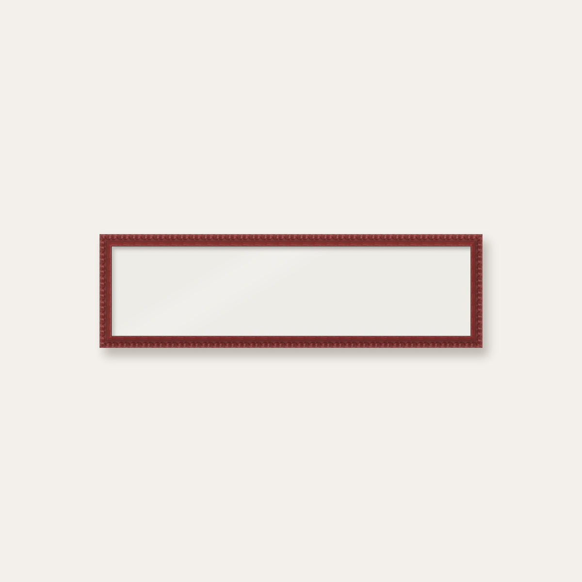 Dark Red bobbin panoramic frame, 24" x 6", frame only