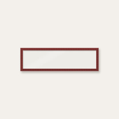Dark Red bobbin panoramic frame, 24" x 6", frame only