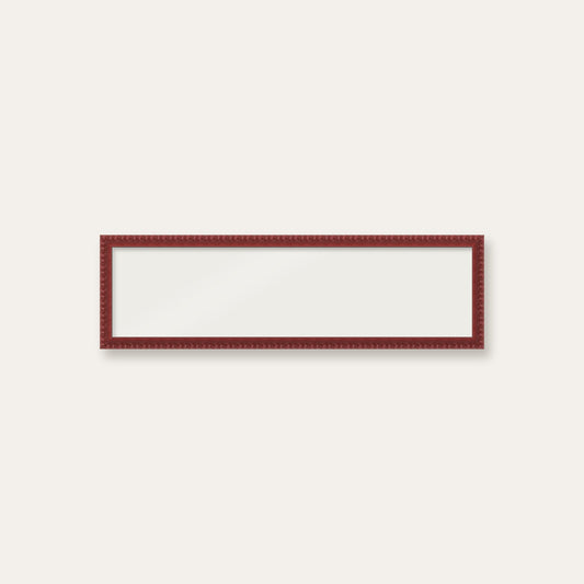 Dark Red bobbin panoramic frame, 24" x 6", frame only