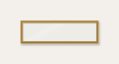 Gold bobbin panoramic frame, 24" x 6", frame only