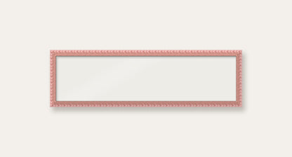 Pink bobbin panoramic frame, 24" x 6", frame only