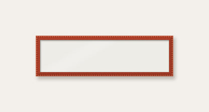 Red bobbin panoramic frame, 24" x 6", frame only