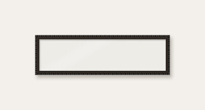 Black bobbin panoramic frame, 24" x 6", frame only