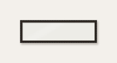 Black bobbin panoramic frame, 24" x 6", frame only