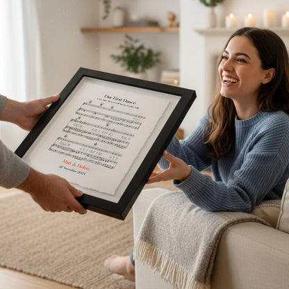 Framed Sheet Music 1st anniversary print