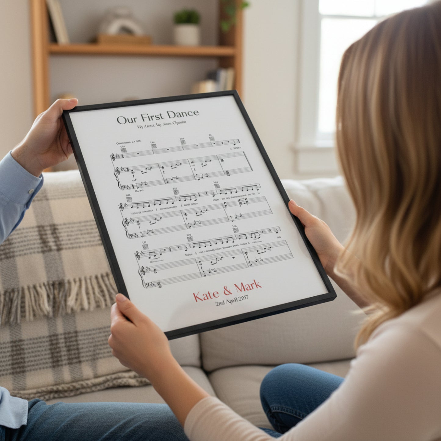 Personalized Song Sheet Music Print
