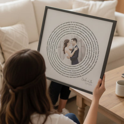 Personalised Song Lyrics And Photo 1st anniversary