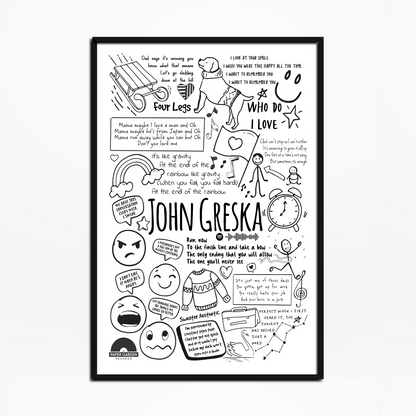 Sweater Aesthetic John Greska Lyric Print