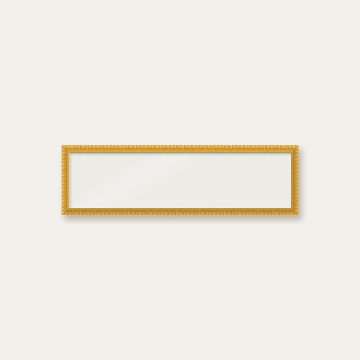 Yellow bobbin panoramic frame, 24" x 6", frame only