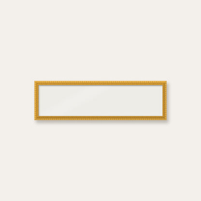 Yellow bobbin panoramic frame, 24" x 6", frame only