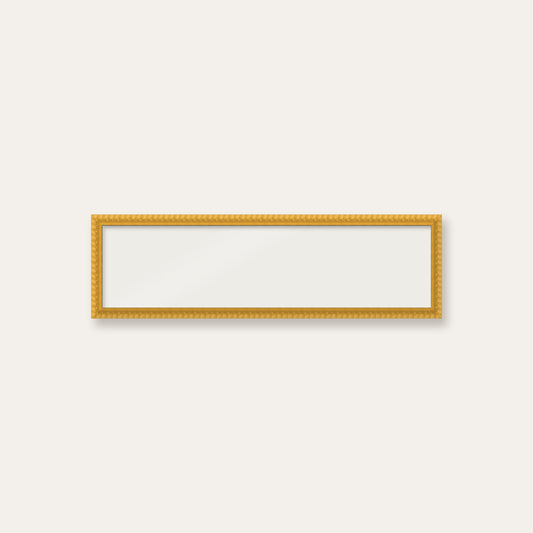 Yellow bobbin panoramic frame, 24" x 6", frame only