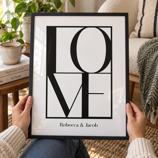 BB anniversary lifestyle 2026 | personalised-love-print | close