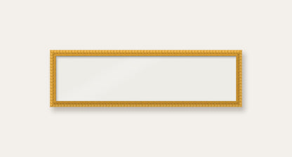 Yellow bobbin panoramic frame, 24" x 6", frame only