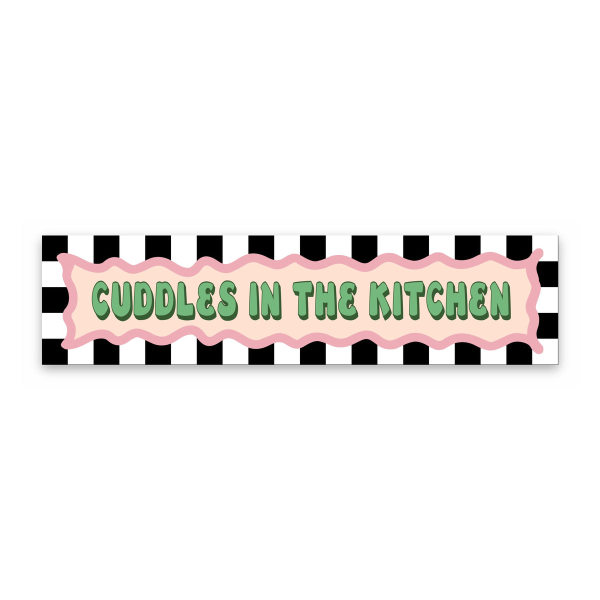 Cuddles In The Kitchen panoramic print, unframed