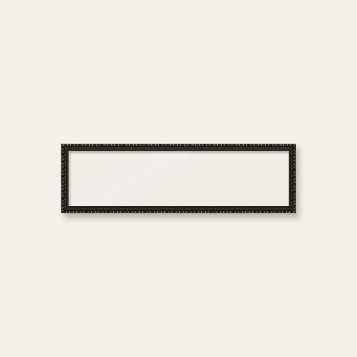 Black bobbin panoramic frame, 24" x 6", frame only