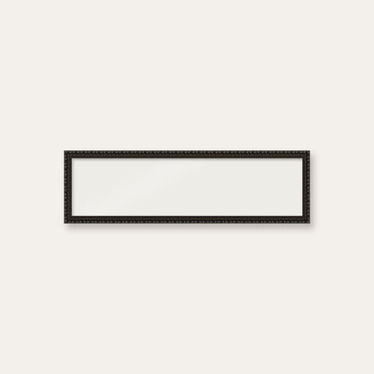 Black bobbin panoramic frame, 24" x 6", frame only