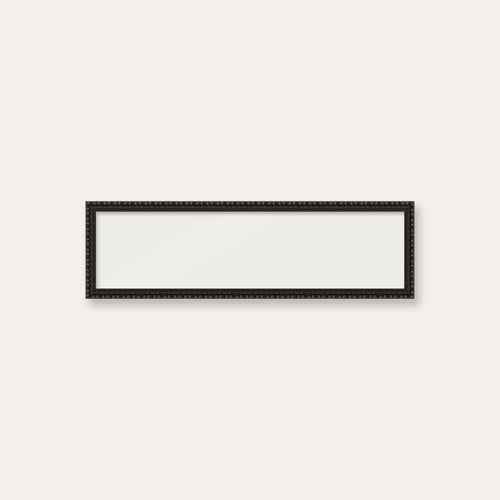 Black bobbin panoramic frame, 24" x 6", frame only