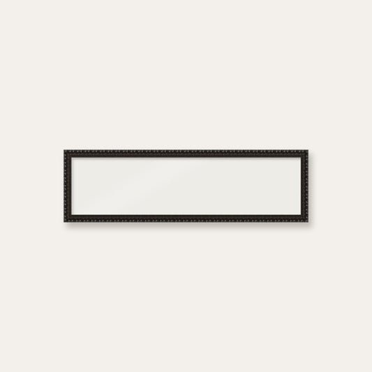 Black bobbin panoramic frame, 24" x 6", frame only