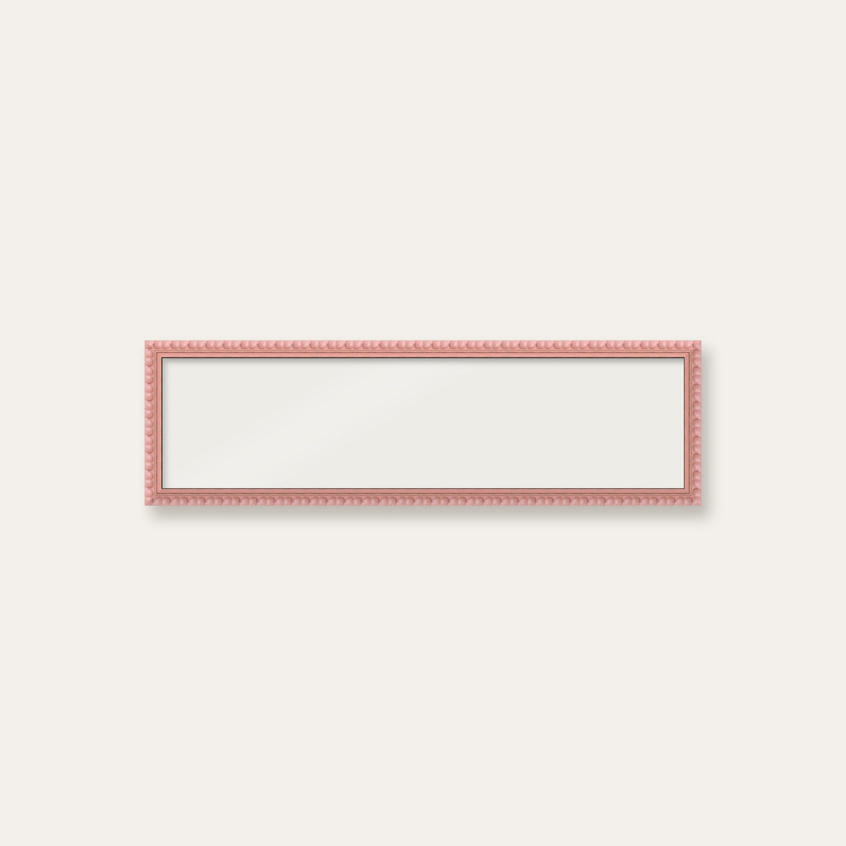 Pink bobbin panoramic frame, 24" x 6", frame only