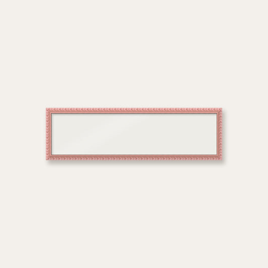 Pink bobbin panoramic frame, 24" x 6", frame only