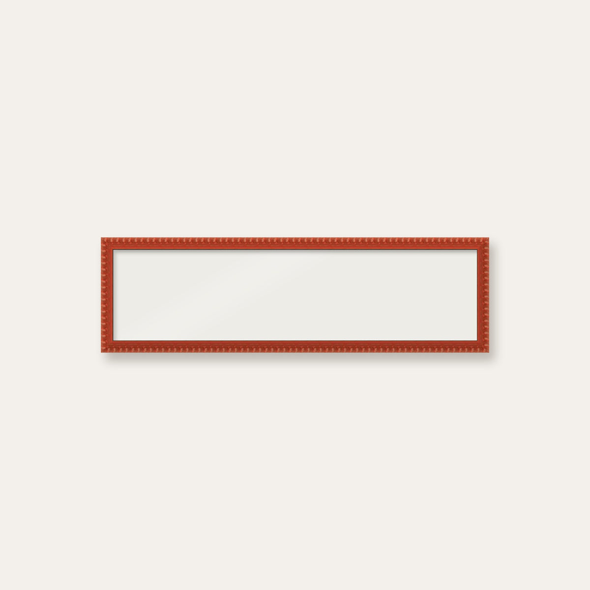 Red bobbin panoramic frame, 24" x 6", frame only
