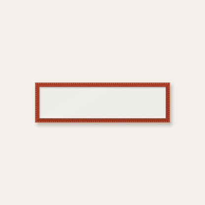 Red bobbin panoramic frame, 24" x 6", frame only