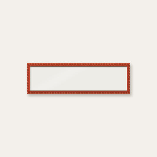 Red bobbin panoramic frame, 24" x 6", frame only