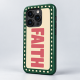 Faith Original Protective Case, gloss, on iPhone 15 Pro. Digital product preview.