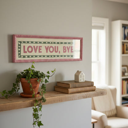 Custom Text Panoramic Wall Art Bobbin Frame