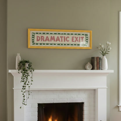 Custom Text Panoramic Wall Art Bobbin Frame