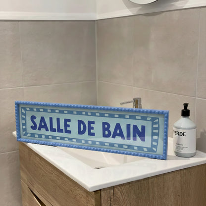 Custom Text Panoramic Wall Art Bobbin Frame