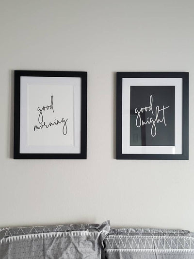 Customer photo — Good Morning Good Night - Set Of 2 Prints