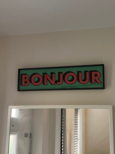 Customer photo - Bonjour Panoramic Print
