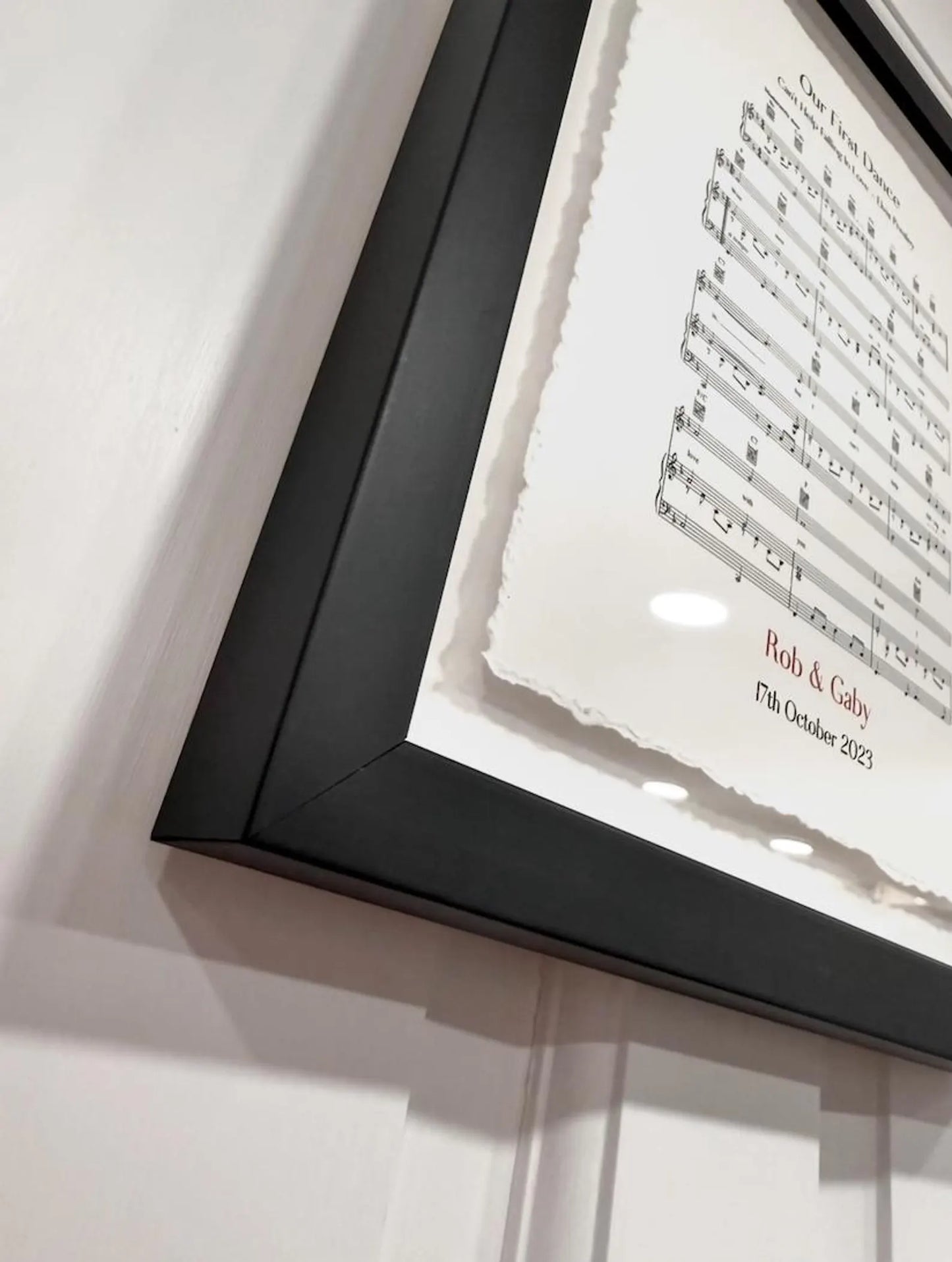 Personalized Sheet Music Handmade Sustainable Cotton Paper