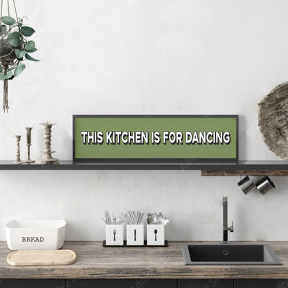 This Kitchen Is For Dancing Panoramic Print