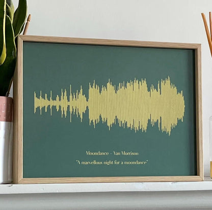 Personalized Sound Wave Print